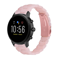 Strap-it Fossil Gen 5 resin band (roze)