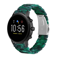 Strap-it Fossil Gen 5 resin band (groen)