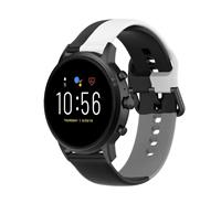 Strap-it Fossil Gen 5 triple sport band (zwart-wit-grijs)