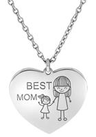 Firetti Kette mit Anhänger »Herz BEST MOM«
