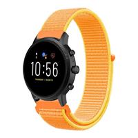 Strap-it Fossil Gen 5 nylon band (oranje-geel)