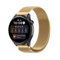 Strap-it Huawei Watch 3 / 3 Pro Milanese band (goud)