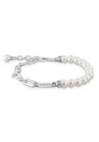 Thomas Sabo Perlenarmband »Glieder und Perlen silber, A2031-167-14-L19V«, mit Zirkonia (synth) - mit Süßwasserzuchtperle