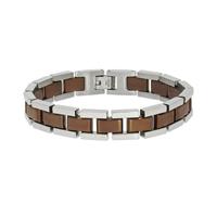 Zeeme Armband »Edelstahl zweifarbig poliert matt«