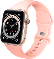Strap-it Apple Watch siliconen bandje (lichtroze)