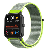 Strap-it Xiaomi Amazfit GTS nylon band (fluoriserend)