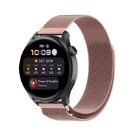 Strap-it Huawei Watch 3 / 3 Pro Milanese band (roze)