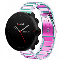 Strap-it Polar Vantage M stalen band (regenboog)