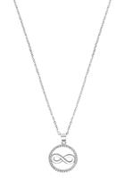 s.Oliver Ketting met hanger voor dames, 925 Sterling zilver, zirkonia synth. | Oneindigheid