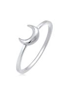 Elli Fingerring Halbmond Mond Astro Basic 925 Silber