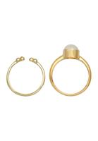 Elli PREMIUM Dames Duo Klassiek Elegant Trend Minimal met Maansteen in 925 Sterling Zilver Verguld