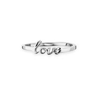 Caï Fingerring 925/- Sterling Silber rhodiniert Love, Ring