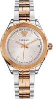 Versace V12030015 Hellenyium Quartz Zilveren Wijzerplaat Dames Horloge