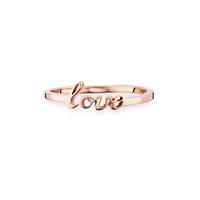 Caï Fingerring 925/- Sterling Silber rotvergoldet Love, Ring