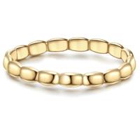 Glanzstücke München Silberring »gelbgold«, aus Sterling Silber