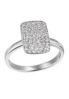 Firetti Fingerring Quadrat, mit Zirkonia (synth.)