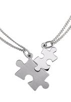 Firetti Ketting en hanger in een set Partner-puzzel (4-delig)