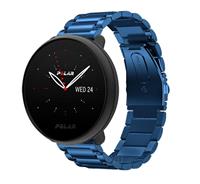Strap-it Polar Ignite 2 stalen band (blauw)
