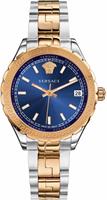 Versace V12060017 Hellenyium Quartz Blauw Wijzerplaat Dameshorloge