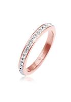 Elli Dames Bandring Sprankelend Elegant met kristallen in verguld 925 Sterling Zilver