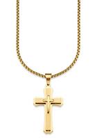 Bruno Banani Ketting met hanger Sieraad Geschenk, Kruis, B4068N/20/00/55, B4069N/20/00/55