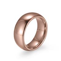 Zeeme Fingerring »Edelstahl glanz poliert rose« (1-tlg)