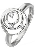 Jobo Fingerring, 925 Silber mit 3 Zirkonia
