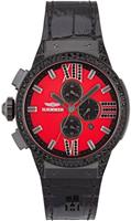 HAEMMER GERMANY Chronograaf EMINENT Quartzhorloge, dameshorloge, datum, stopwatchfunctie, saffierglas, leren band