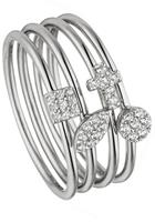 Jobo Fingerring »Ring mit 30 Zirkonia«, 925 Silber