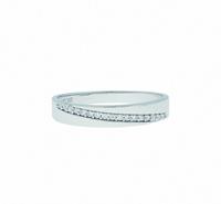 Adelia´s Fingerring »333 Weißgold Ring mit Zirkonia«, Goldschmuck für Damen
