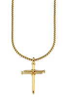 Bruno Banani Ketting met hanger Kruis in genagelde look, B4072N/20/00/55, B4073N/20/00/55