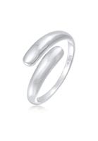Elli Dames Wikkel Ring Delicate Basic Trend Blogger in 925 Sterling Zilver Verguld Zilver