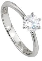 Jobo Silberring »Ring mit Zirkonia«, 925 Silber
