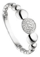 Jobo Fingerring »Ring mit 19 Zirkonia«, 925 Silber