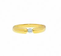 Adelia´s Fingerring »333 Gold Ring mit Zirkonia«, Goldschmuck für Damen