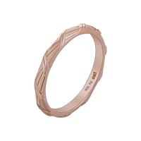 CAÏ Silberring »925 Silber rosévergoldet Flechtoptik Stacking«, Glänzend