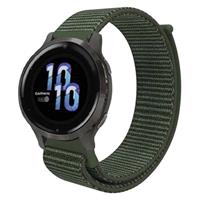 Strap-it Garmin Venu 2s nylon band - 40mm -donkergroen
