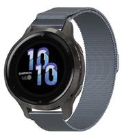 Strap-it Garmin Venu 2s Milanese band - 40mm - grijs