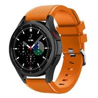 Strap-it Samsung Galaxy Watch 4 Classic 42mm siliconen bandje (oranje)