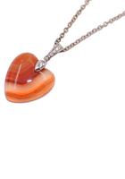Firetti Kette mit Anhänger »Achat Herz«, Made in Germany - mit Achat, Kristallstein