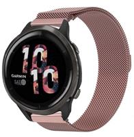 Strap-it Garmin Venu 2 Milanese band - 45mm - Roze