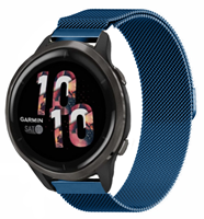 Strap-it Garmin Venu 2 Milanese band - 45mm - Blauw