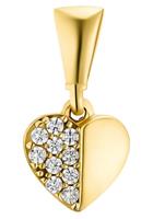 amor Hanger met motief voor dames, goud 750, zirkonia synth. | hart