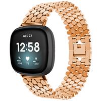 Fitbit Sense stalen vis band (rosé goud)