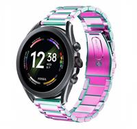 Strap-it Fossil Gen 6 - 44mm stalen band (regenboog)