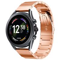 Strap-it Fossil Gen 6 - 44mm metalen bandje (rosé goud)
