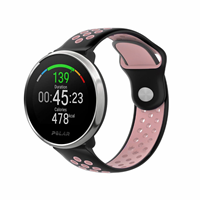 Strap-it Polar Unite sport band (zwart/roze)