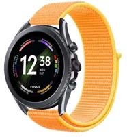 Strap-it Fossil Gen 6 - 44mm nylon band (lichtgeel)