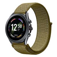 Strap-it Fossil Gen 6 - 44mm nylon band (olijf)