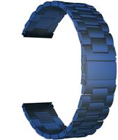 Strap-it Stalen horlogeband 20mm - universeel - blauw